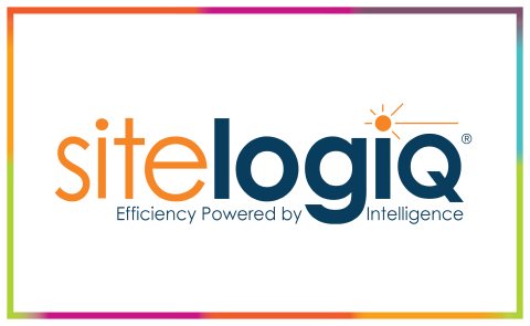 Sitelogiq logo with rainbow border.